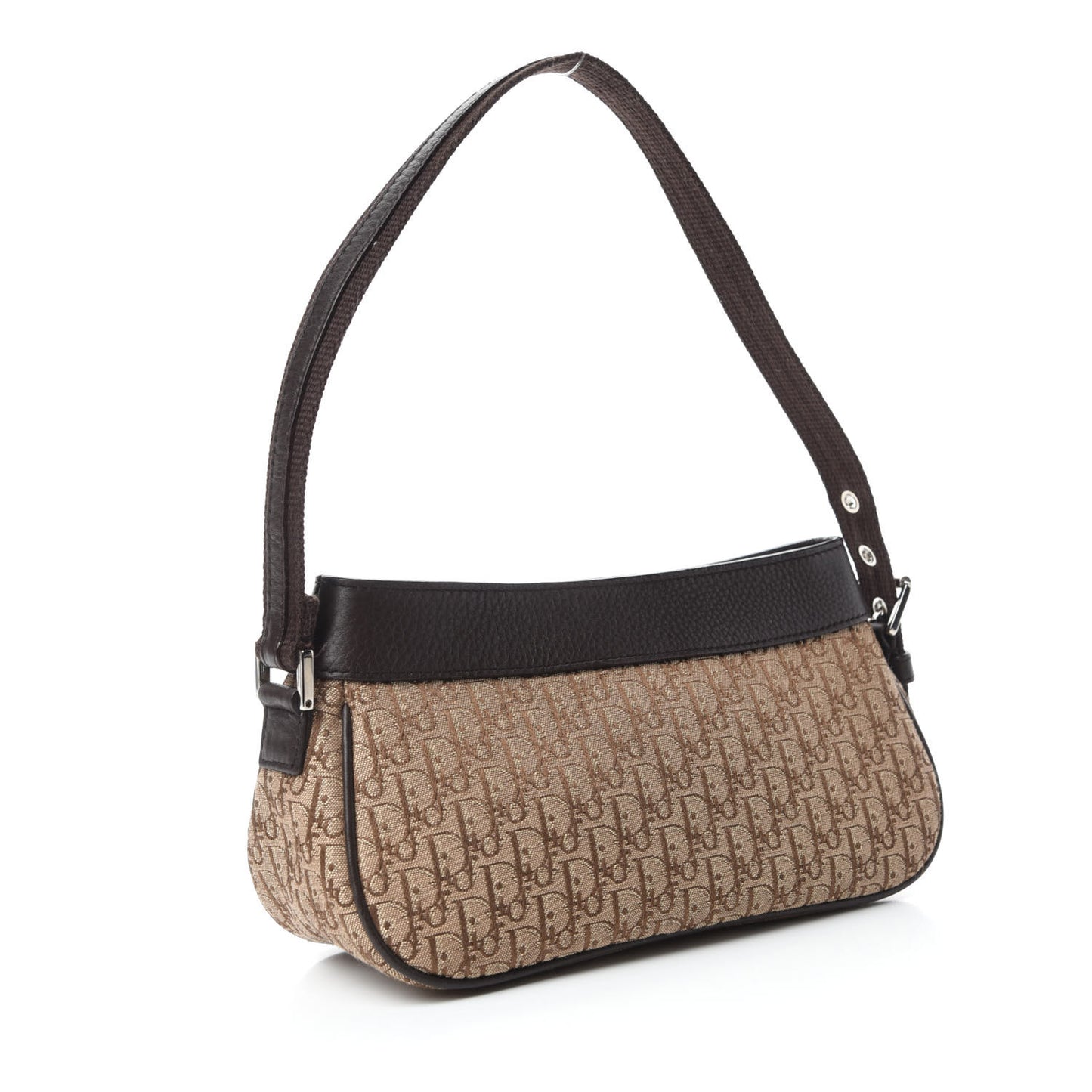 Monogram Shoulder Bag Brown Beige