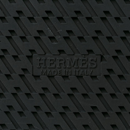 Hermes Calfskin Mens Chypre Sandals 42 Black 7 of 9