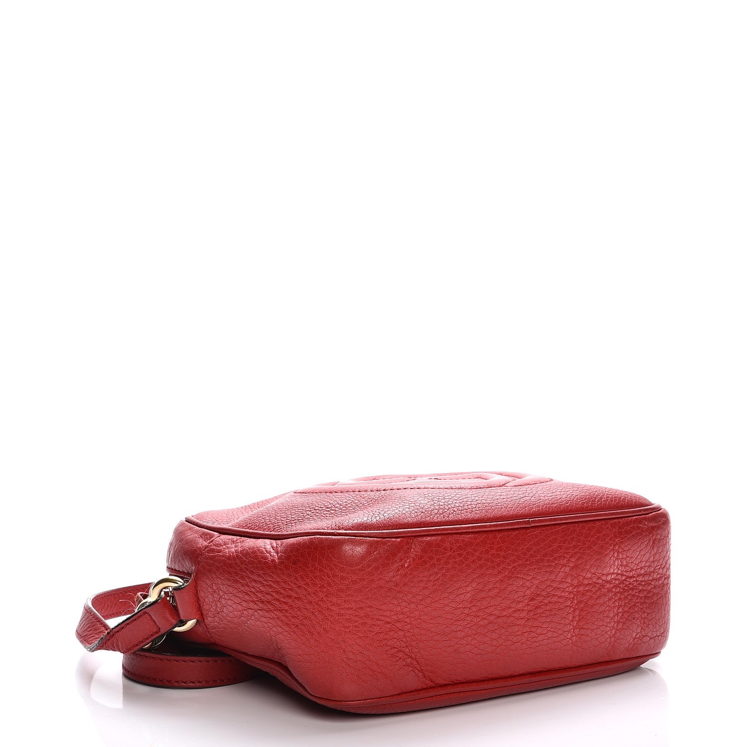 Gucci Pebbled Calfskin Small Soho Disco Bag Vibrant Red 4 of 18