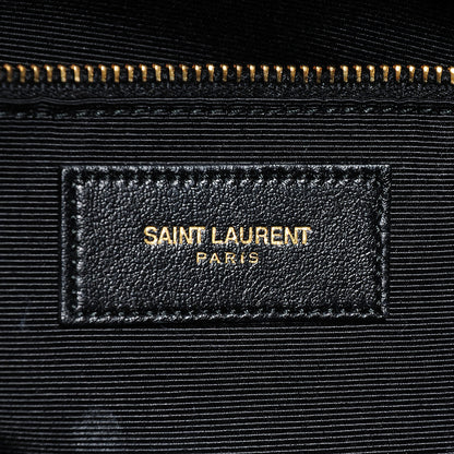 Saint Laurent Calfskin Classic Duffle 24 Black 6 of 8