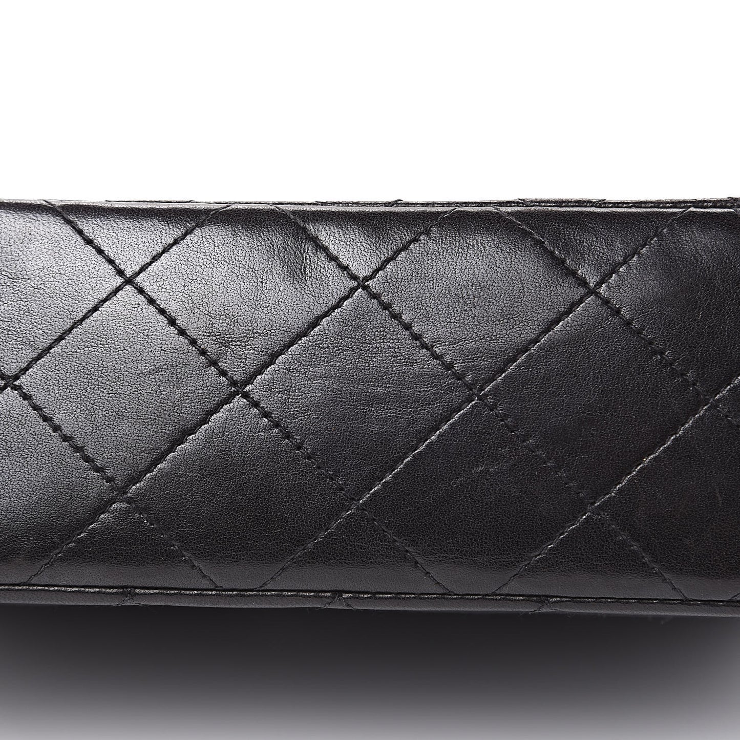 Lambskin Quilted Mini Square Flap Black