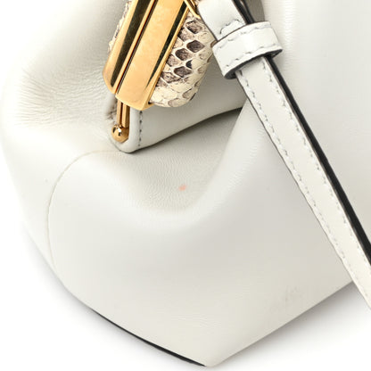 Fendi Shiny Nappa Snakeskin Small Fendi First White Roccia 11 of 13
