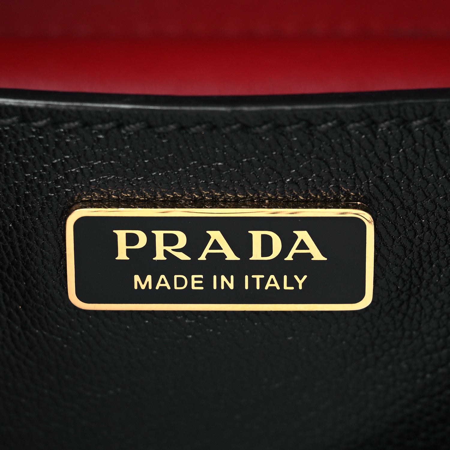 Prada City Calfskin Saffiano Cahier Bag Fuoco Black 6 of 9