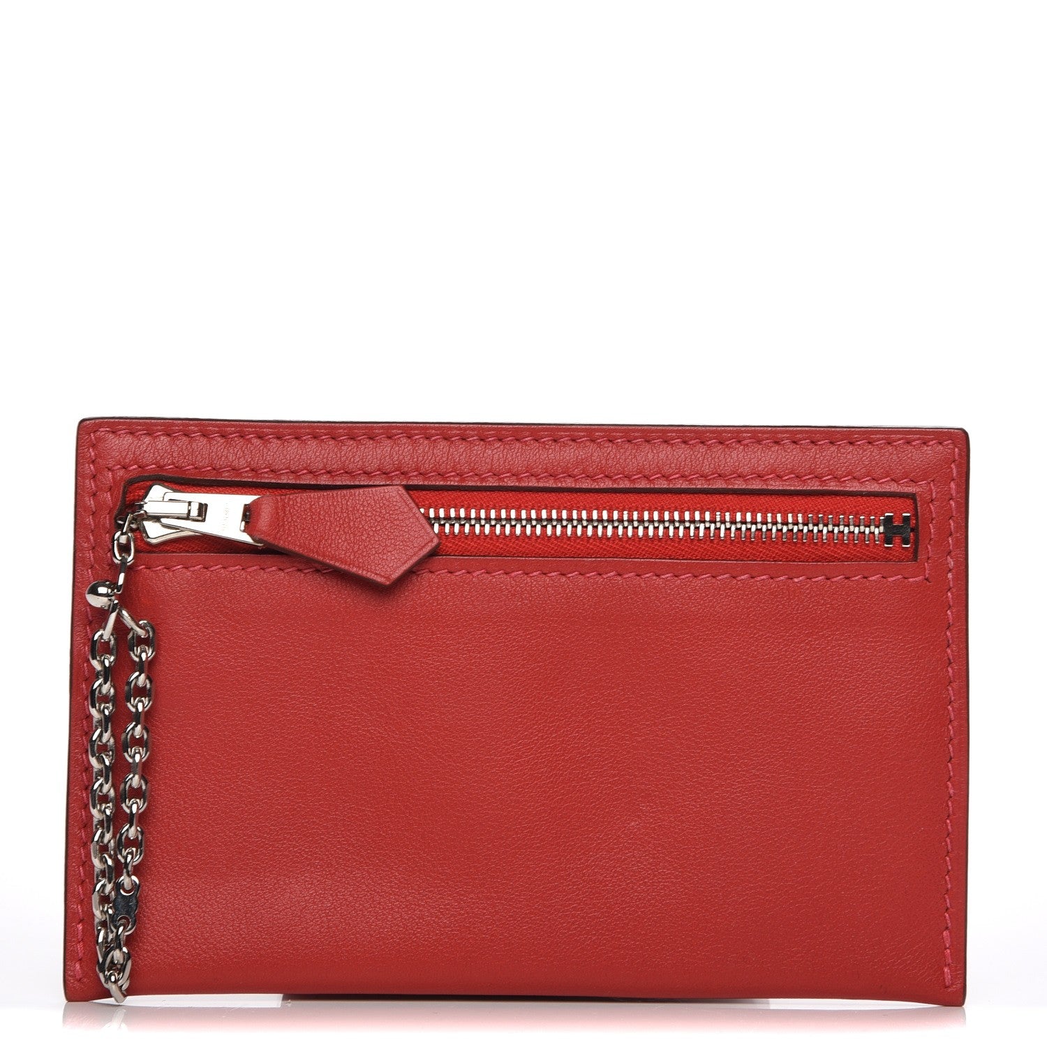 Hermes Swift Zip Zap Key Case Vermillion 1 of 7