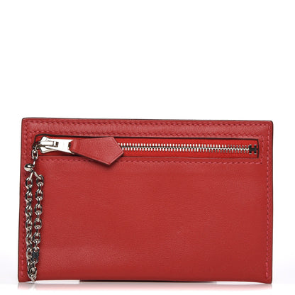 Hermes Swift Zip Zap Key Case Vermillion 1 of 7