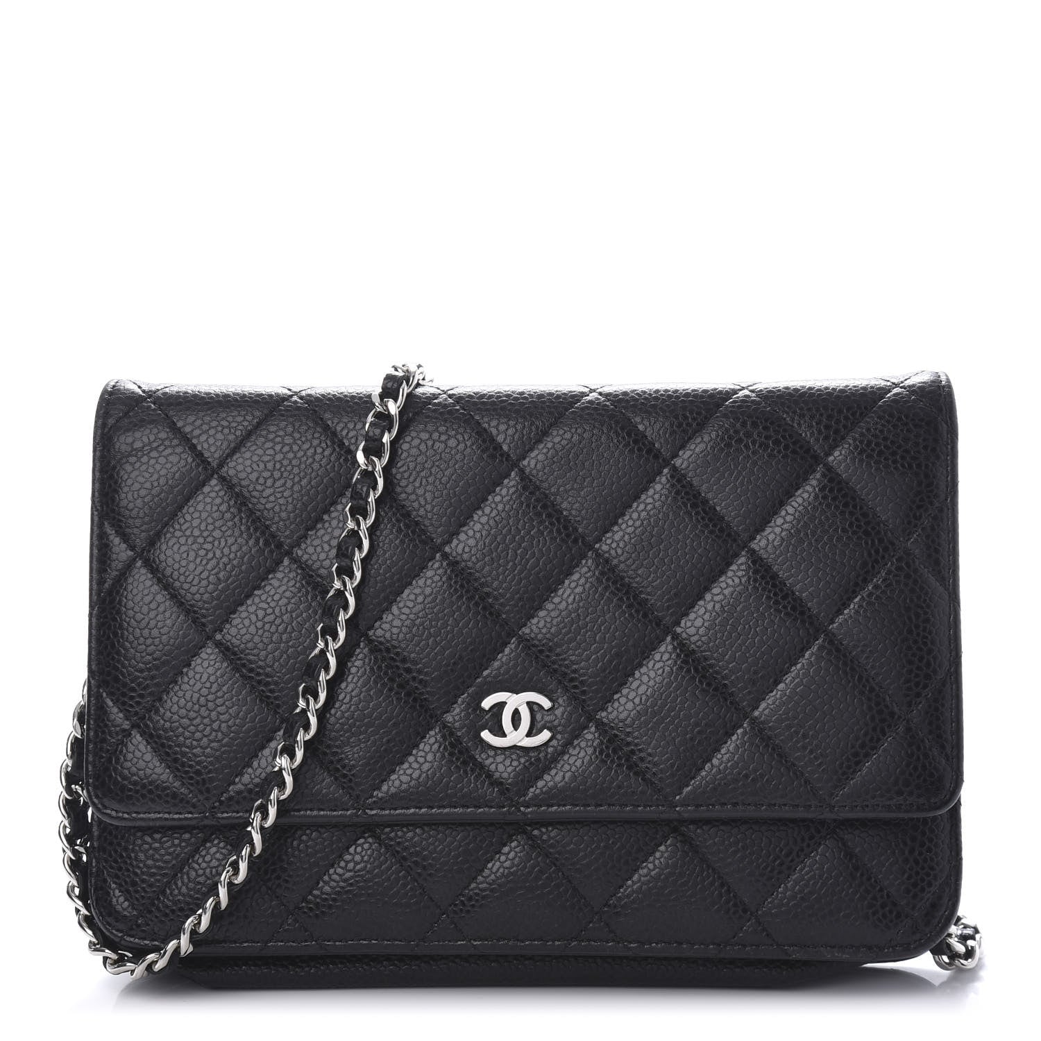 Chanel Caviar Quilted Wallet On Chain WOC Black 1 of 11