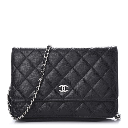 Chanel Caviar Quilted Wallet On Chain WOC Black 1 of 11