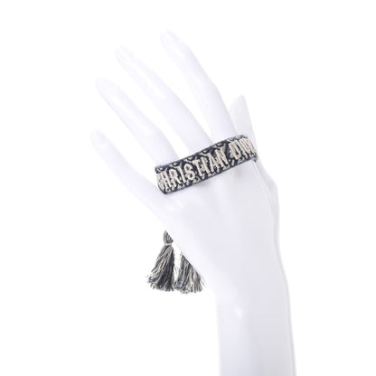 Christian Dior Woven Cotton J'Adior Friendship Bracelet Blue 2 of 5