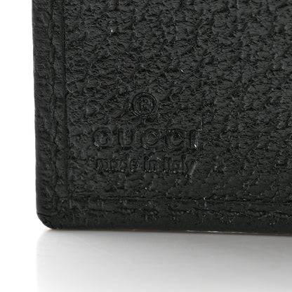 Gucci Monogram Web French Flap Wallet Black 6 of 8