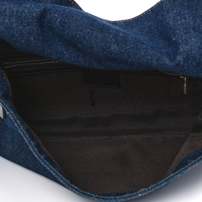 Fendi Denim Baguette Blue 4 of 11