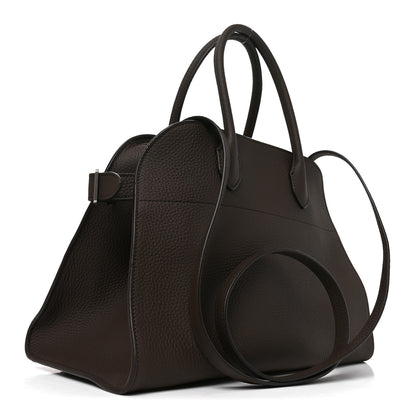 The Row Matte Grained Calfskin Soft Margaux 12 Deep Brown 3 of 9