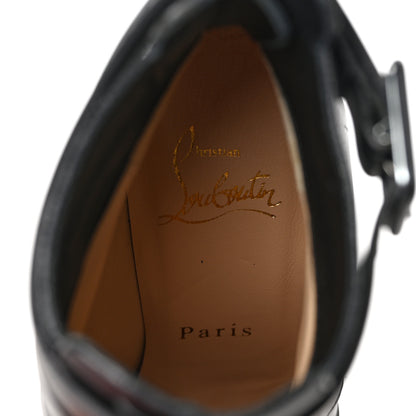 Christian Louboutin Calfskin Lamu 120 Platform Ankle Boots 36 Black 7 of 7