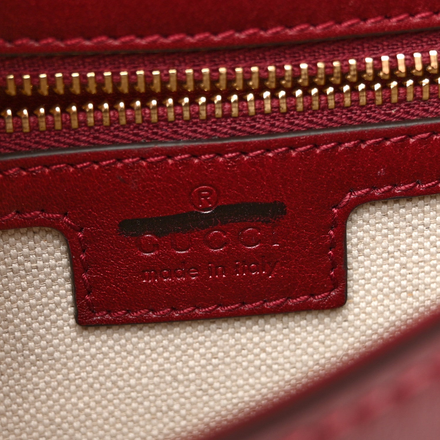 Gucci Roxy Calfskin Medium Blondie Top Handle Bag Rosso Ancora 6 of 10