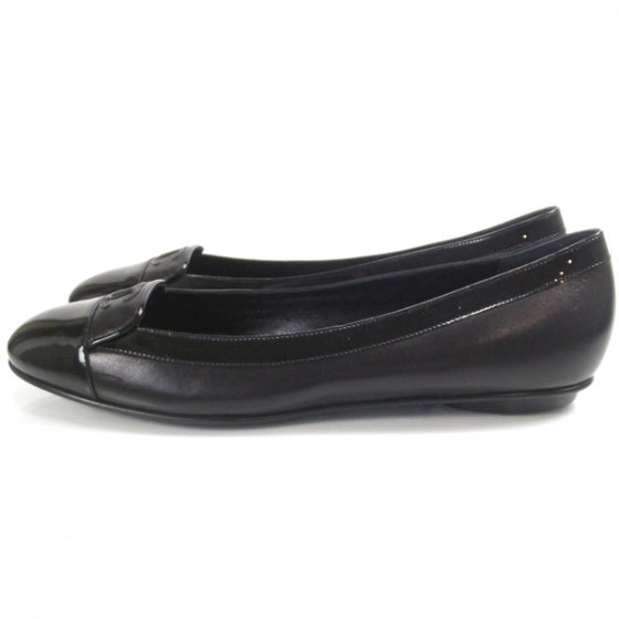 Chanel Patent Classic CC Flats 40 Black 2 of 9