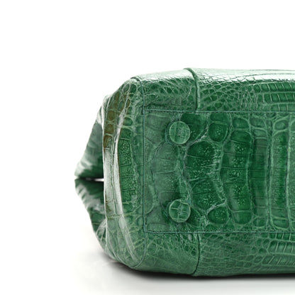 Nancy Gonzalez Crocodile Leaf Tote Green 8 of 13