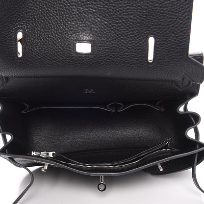 Hermes Taurillon Clemence Jypsiere 28 Black 5 of 9