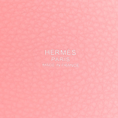 Hermes Taurillon Clemence Picotin Lock 18 PM Rose Sakura 6 of 12
