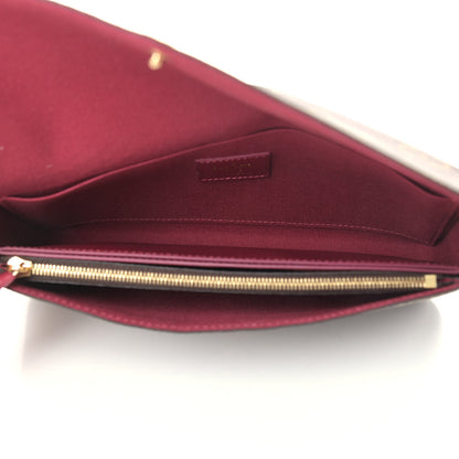 Louis Vuitton Monogram Pochette Felicie Chain Wallet Fuchsia 6 of 12