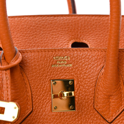 Hermes Togo Birkin 25 Orange 5 of 10