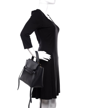 Celine Grained Calfskin Micro Belt Bag Black 3 of 10