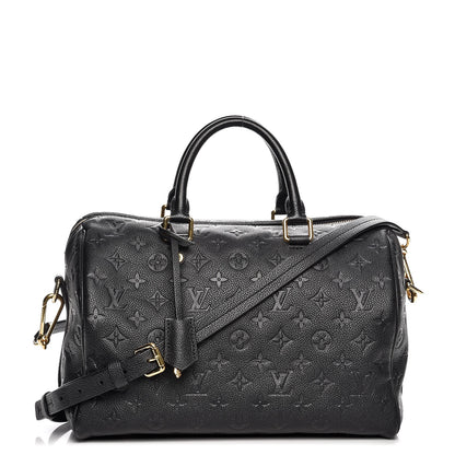 Louis Vuitton Empreinte Speedy Bandouliere 30 Black 1 of 12