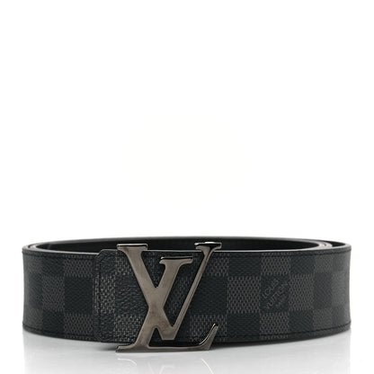 Louis Vuitton Damier Graphite 40mm LV Initiales Belt 110 44 1 of 7