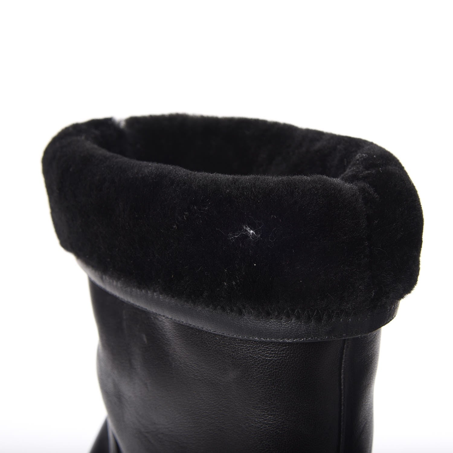 Saint Laurent Nappa Shearling Tribtoo 105 Platform Boots Black 15 of 15
