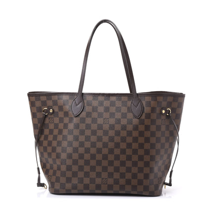 Louis Vuitton Damier Ebene Neo Neverfull MM Rose Ballerine 1 of 12