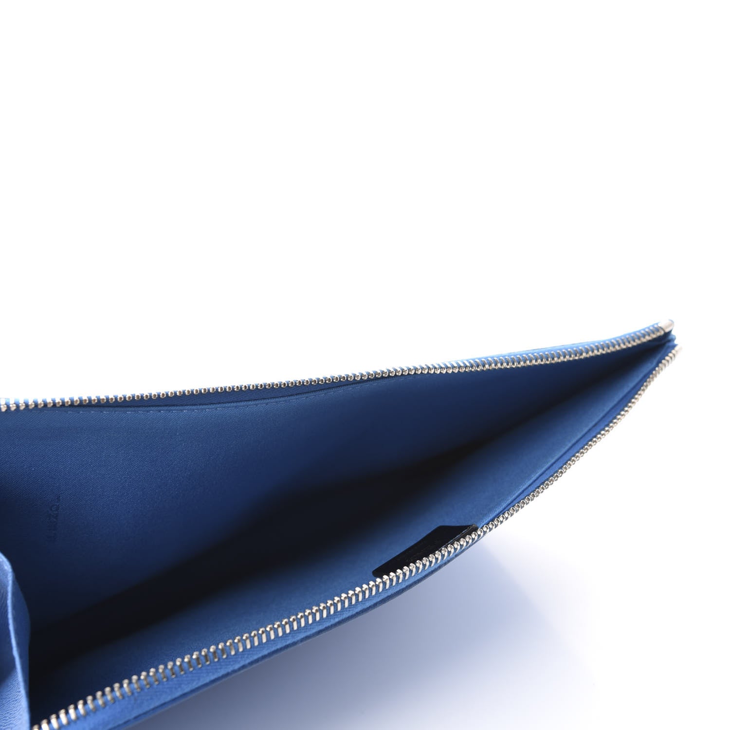 Fendi Vitello Elite Crystal Eye Monster Zip Around Pouch Royal Blue Papavero Multicolor 5 of 8
