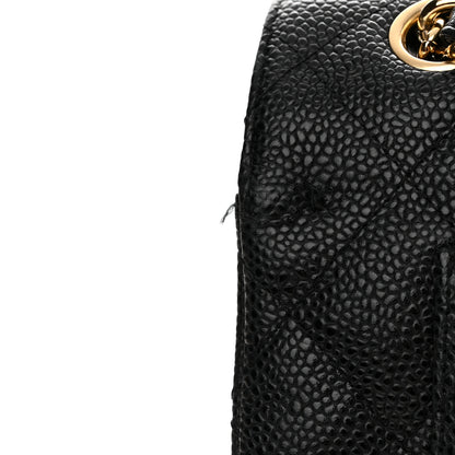 Chanel Caviar Quilted Jumbo Double Flap Black 12 of 15