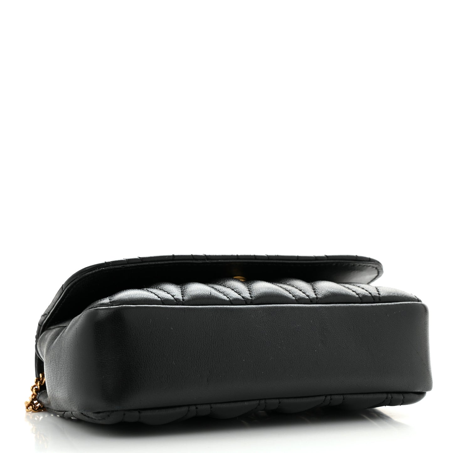 Nappa Quilted Virtus Evening Bag Black