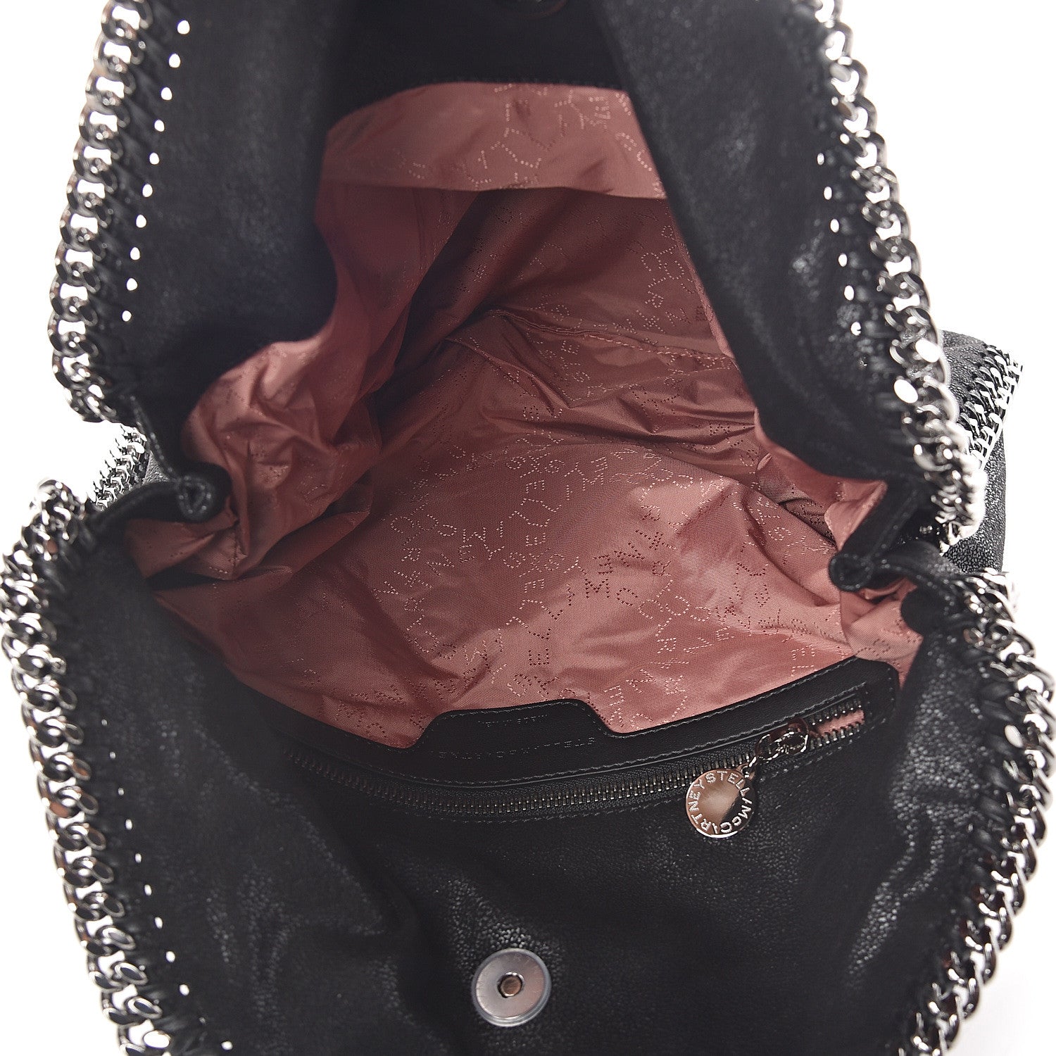 Stella McCartney Shaggy Deer Falabella Fold Over Tote Black 4 of 8