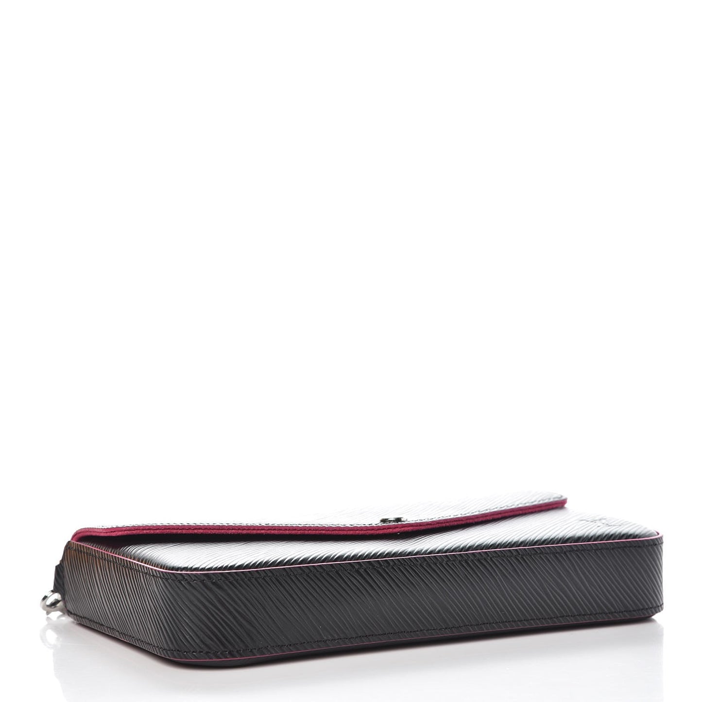 Epi Pochette Felicie Black Hot Pink