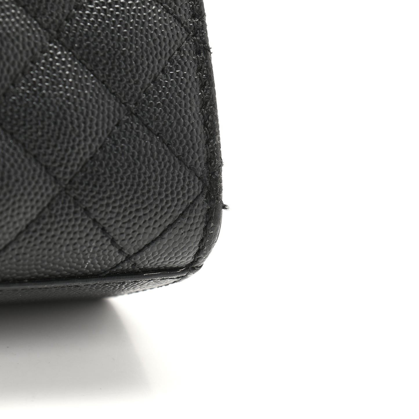 Grain De Poudre Textured Mixed Matelasse Triquilt Medium Monogram Satchel Black