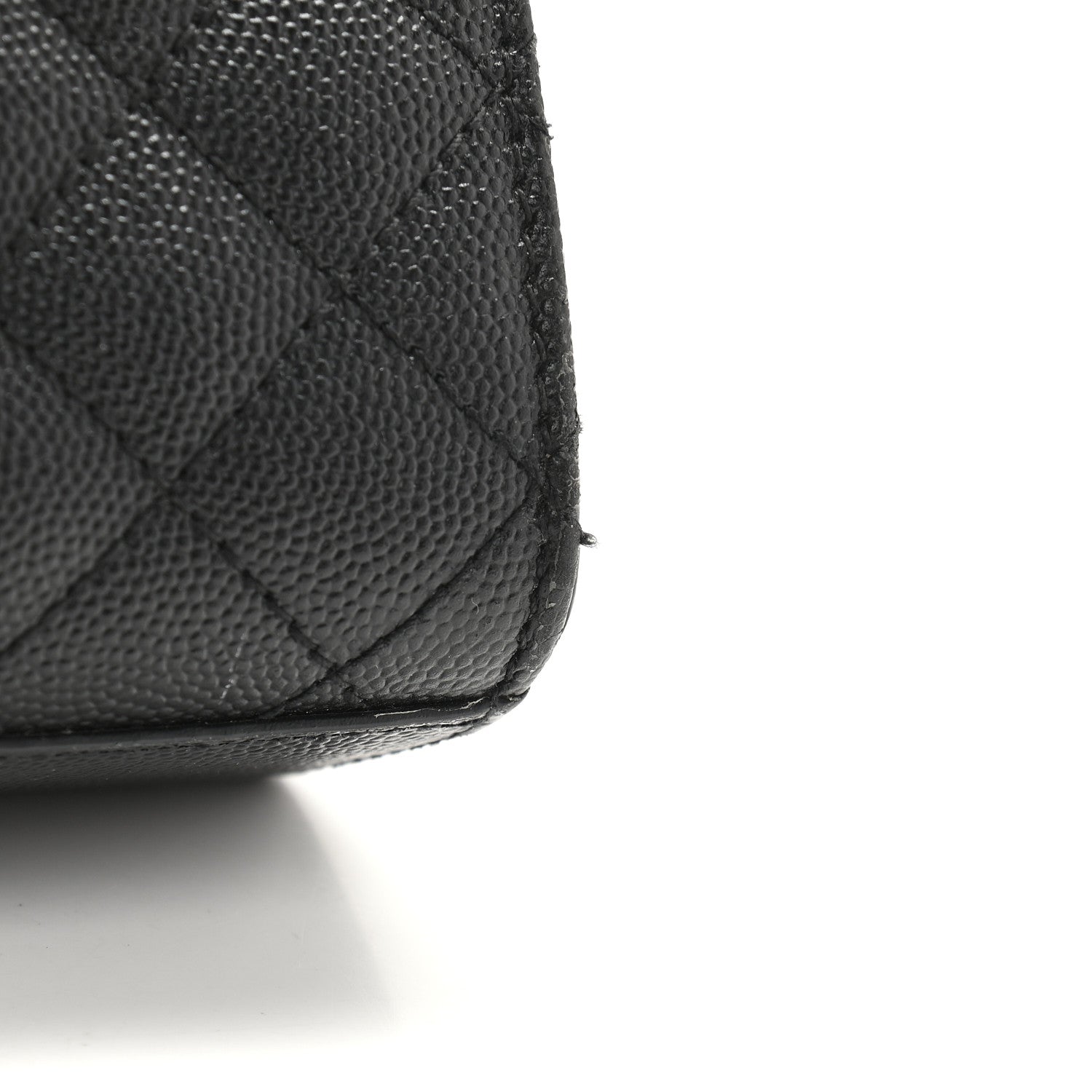 Saint Laurent Grain De Poudre Textured Mixed Matelasse Triquilt Medium Monogram Satchel Black 10 of 10