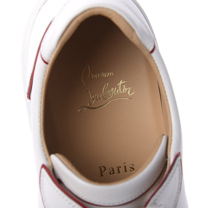 Christian Louboutin Calfskin Patent Vieirissima Flat Sneakers 40.5 White Loubi 8 of 9