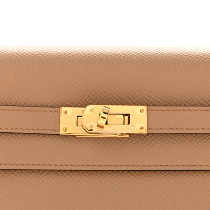 Hermes Epsom Verso Kelly Wallet To Go Chai Mauve Sylvestre 8 of 11