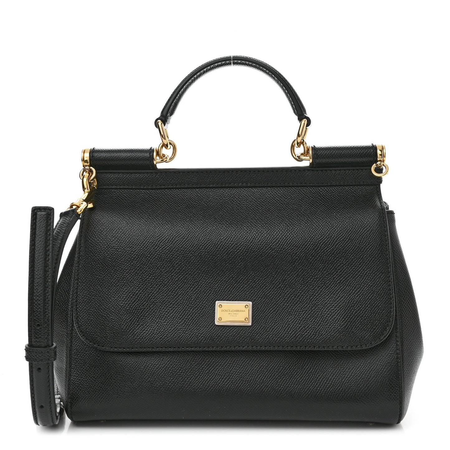 Dauphine Medium Miss Sicily Satchel Black