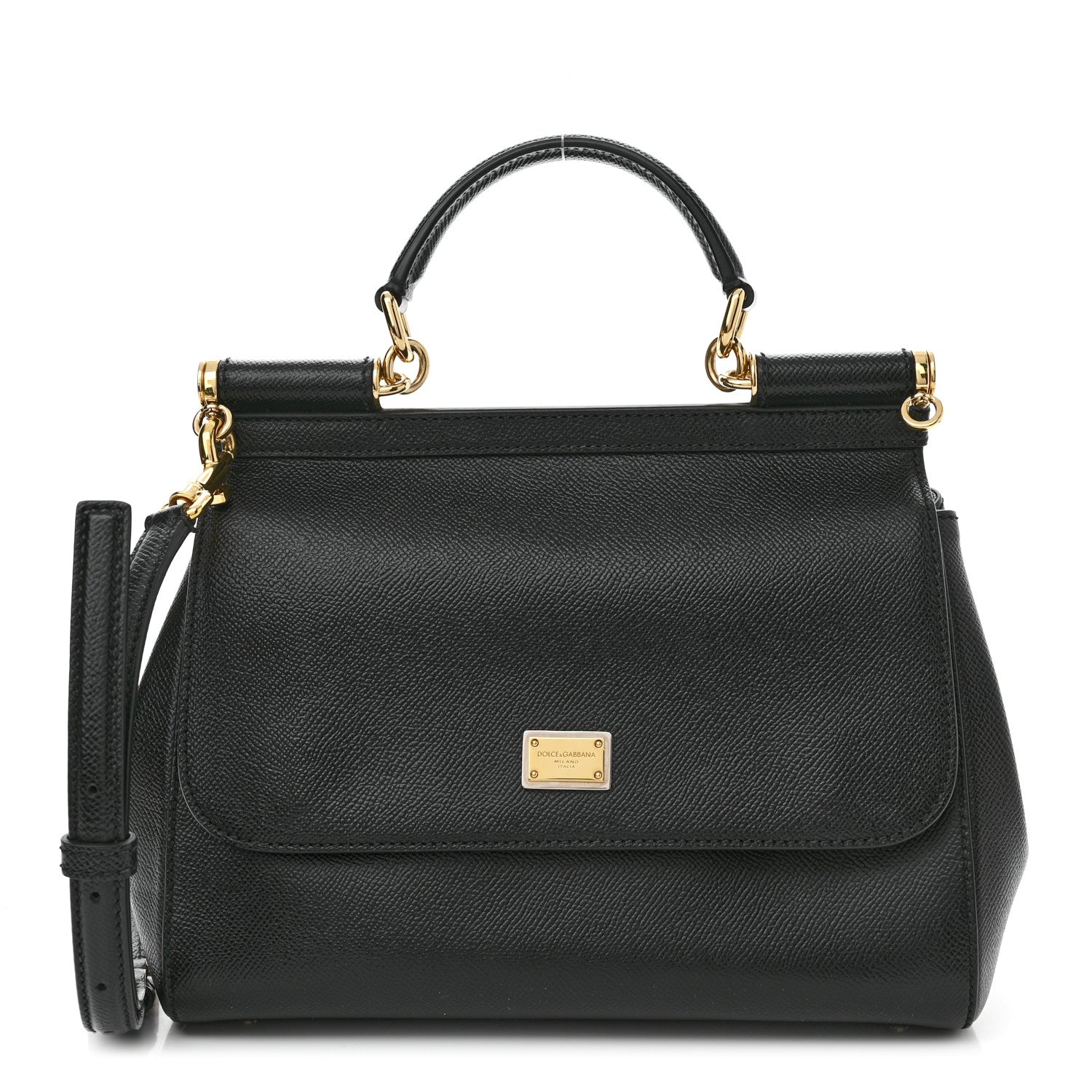 Dolce & Gabbana Dauphine Medium Miss Sicily Satchel Black 1 of 11