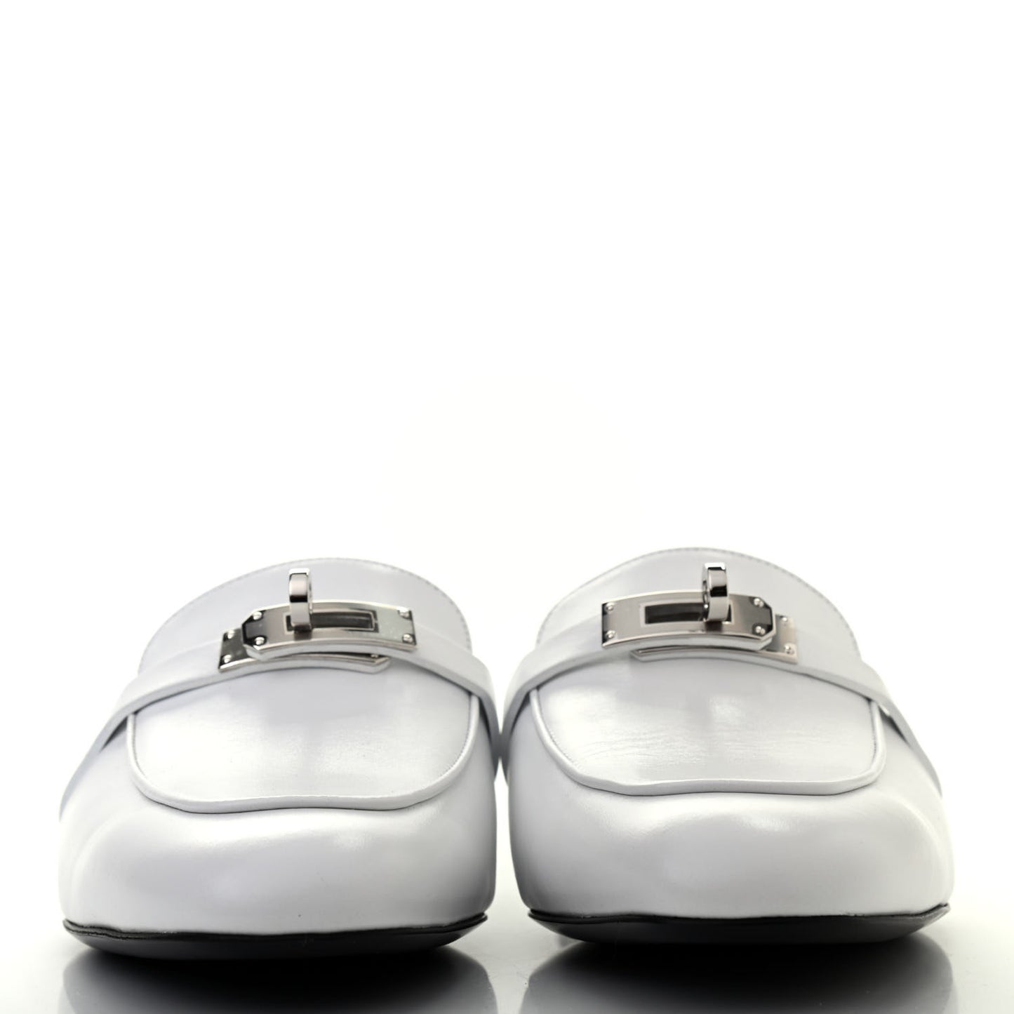 Calfskin Oz Mules 38.5 White