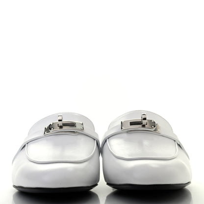 Hermes Calfskin Oz Mules 38.5 White 2 of 8
