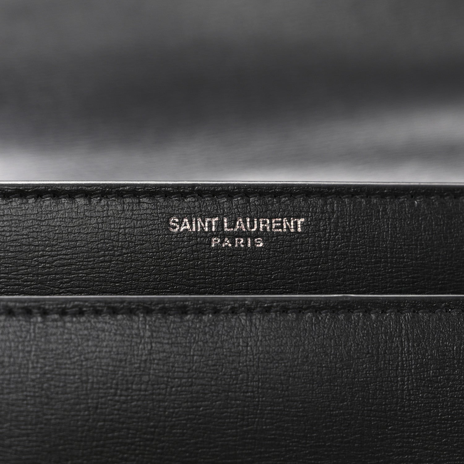 Saint Laurent Calfskin Large Monogram Monochrome Sunset Black 9 of 13