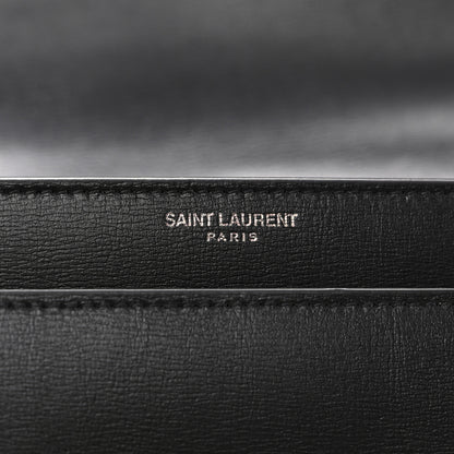 Saint Laurent Calfskin Large Monogram Monochrome Sunset Black 9 of 13
