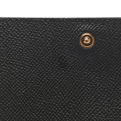 Balenciaga Grained Calfskin Logo Cash Thin Money Wallet Black White 7 of 10