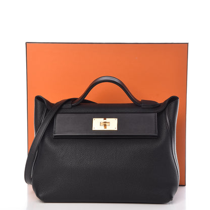 Hermes Taurillon Maurice Swift 24/24 29 Black 10 of 10