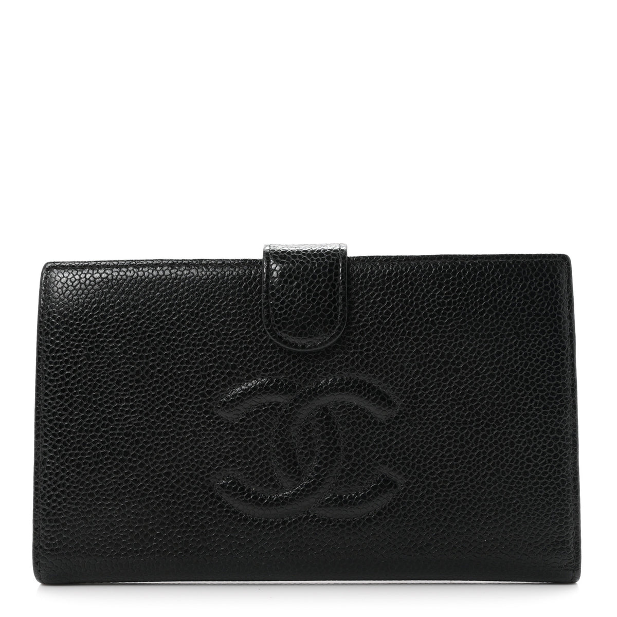 Caviar Timeless CC French Wallet Black