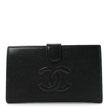 Chanel Caviar Timeless CC French Wallet Black 1 of 8