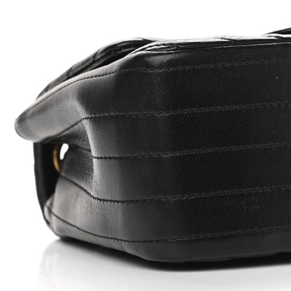 Chanel Lambskin Chevron Quilted Mini Square Flap Black 9 of 11