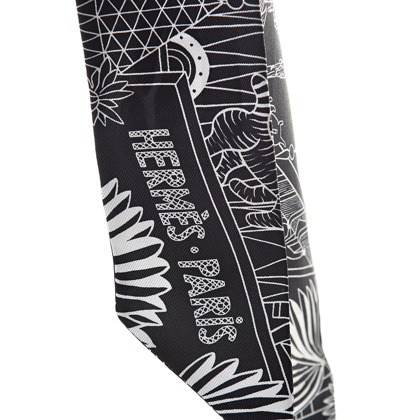 Silk Animapolis Twilly Black White