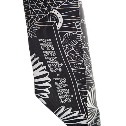 Hermes Silk Animapolis Twilly Black White 4 of 6